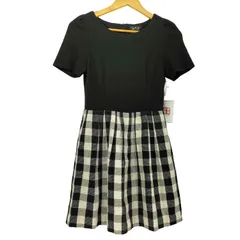 トゥービーバイアニエスベー To b. by agnes b. チェックスカート切替ショートスリーブワンピース レディース JPN：36 のサムネイル