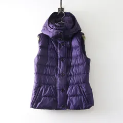 JPタグ バーバリーロンドン BURBERRY LONDON ノバチェック フードダウンベスト 38＼パープル 三陽商会【2400014964509】