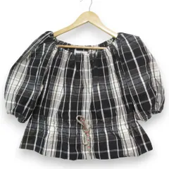 美品 25SS Vivienne Westwood ヴィヴィアンウエストウッドレッドレーベル コットンシルク タータンチェックトップ 00 ブラック レディース 古着 中古 USEDのサムネイル