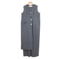 良品 25SS ENFOLD エンフォルド VEST LAYERED ALL-IN-ONE オールインワン 300IS233-2291 サイズ38 グレー レディース 古着 中古 USEDのサムネイル