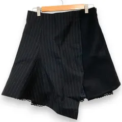 未使用 sacai サカイ ストライプ ウールドッキングスカート 24-07410 サイズ2 ブラック レディース 古着 中古 USEDのサムネイル