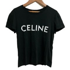 CELINE ロゴ クロップド Tシャツ カーキ Lサイズ - メルカリ