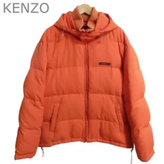 KENZO ケンゾー ダウンジャケット 2WAY フード フルジップ ロゴ オレンジ サイズ4 メンズのサムネイル