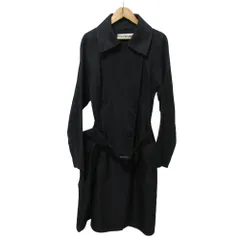 美品 ISSEY MIYAKE イッセイミヤケ プリーツトレンチコート ダブルブレストコート IM33FA005 2 ブラック レディース 古着 中古 USEDのサムネイル