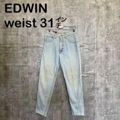 [T-1369]EDWIN 에드윈 M상당 USA제 라이트 블루 데님 스트레이트 페이드 헌옷 아메카지 90s 분위기계 빈티지 청바지 맨즈 데님 탈색 USA헌옷