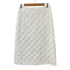 24AW JIL SANDER ジルサンダー ジャガード キルティング スカート J03MA0188 サイズ34 ホワイト レディース 古着 中古 USEDのサムネイル