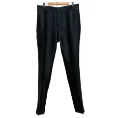 未使用 FENDI フェンディ ストライプ×FFロゴジャガード スラックスパンツ SIZE50 ブラック メンズ 古着 中古 USEDのサムネイル