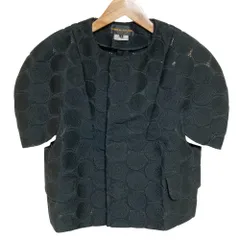 美品 AD2008 COMME des GARCONS コムデギャルソン ドットエンブロイダリーレース 二次元 ジャケット GC-J067 サイズS ブラック レディース 古着 中古 USEDのサムネイル
