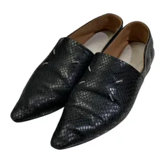 良品 Maison Margiela 22 メゾンマルジェラ 22 ポインテッドトゥ パイソンローファー サイズ35 22.5cm相当 ブラック レディース 古着 中古 USEDのサムネイル