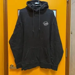 Y【Y8-79】◇ Subciety　XLサイズ　プルオーバーパーカー　黒色　メンズのサムネイル