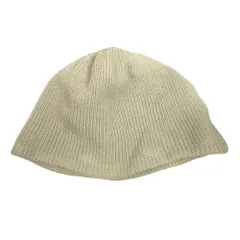 良品 Nine Tailor ナインテイラー ニット キャップ ビーニー ニット帽 帽子 和紙混 グレー メンズ 古着 中古 USEDのサムネイル