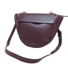 美品 アニエスベー マリオン 2way サークルバッグ ハンド ブラウン 