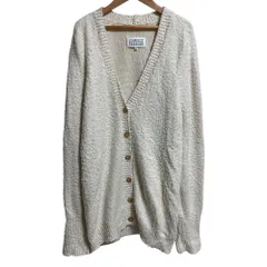 美品 Maison Margiela 4 メゾンマルジェラ 4 シャギーニットカーディガン XSサイズ オフホワイト レディース 古着 中古 USEDのサムネイル