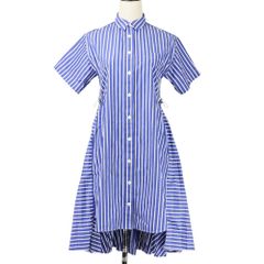 サカイ Sacai シャツ ワンピース ドレス サイズM 04729 美品 F - メルカリ