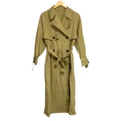 美品 Deuxieme Classe ドゥーズィエムクラス good vibe トレンチコート ベージュ レディース 古着 中古 USEDのサムネイル