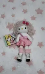 新品) ハローキティ ピンク ドレス ぬいぐるみ キーホルダー