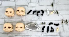 【W2-27】△ ねんどろいど 膝丸＆髭 (顔パーツ・刀パーツ・手足パーツ・装飾パーツ・ジョイントのみ)