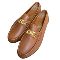 美品】✨Ferragamo 24.5cm ローファー 茶系 ガンチーニ 7.5 - メルカリ