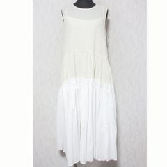 23693✨マーレット チェルシー ティアードワンピース マキシ ホワイト 