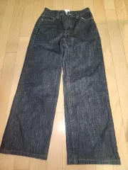 ワイド デニム ズボン 25 26 サイズです