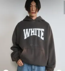 ダスティホワイト フードTシャツ
