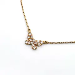 VERITE K18YG ネックレス バタフライ 蝶 パヴェ ダイヤモンド Au750 鑑定済み 正規品 ベリテのサムネイル