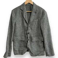 美品 21AW Dsquared2 ディースクエアード エルボーパッチ ヘリンボーン テーラードジャケット 44 グレー メンズ 古着 中古 USEDのサムネイル