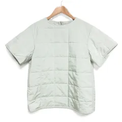 美品 21AW JIL SANDER+ ジルサンダープラス リップストップ プルオーバー キルティングジャケット ブルゾン 34 ライトグリーン系 レディース 古着 中古 USEDのサムネイル