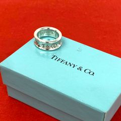 極 美品 TIFFANY&Co. ティファニー グルーブド ダブルライン リング
