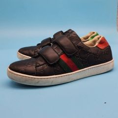 極美品】GUCCI グッチ ハイカットスニーカー 433300 ネイビー 6 - メルカリ
