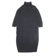 美品 19aw JOURNAL STANDARD ジャーナルスタンダード タートルネック ニット ワンピース セーター 長袖 黒 ブラック レディース 古着 中古 USED