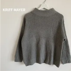 KRIFF MAYER クリフメイヤー　グレー　ニット　長袖　M sizeのサムネイル