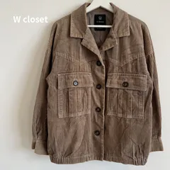 W closet ダブルクローゼット　ベージュ　コーデュロイジャケットのサムネイル