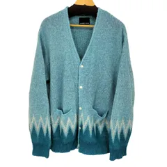 N NUMBER  ZIGZAG JACQUARD MOHAIR KNIT CARDIGAN メンズ  4のサムネイル