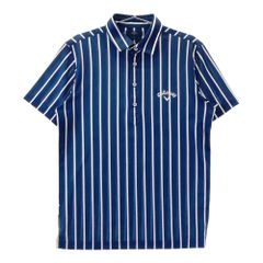 Callaway ストライプ ポロシャツ ネイビー M - メルカリ