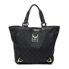 GUCCI GGキャンバス アビー トートバッグ ブラック - メルカリ