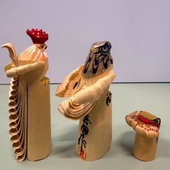 箱付き　笹野彫　笹野一刀彫　お鷹ぽっぽ　尾長鶏　鶏　まとめ売り 箱付き 笹野彫 笹野一刀彫 お鷹ぽっぽ 尾長鶏 鶏 まとめ売り 箱付き 笹野