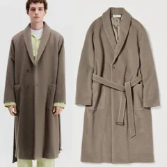 極美品 24AW AURALEE ウールロングコート グレージュ系 5のサムネイル