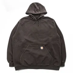 carhartt 00年代 ヴィンテージ プルオーバー パーカー XXL ブラウン 裏起毛 ビッグサイズ K184
