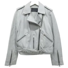 良品 All Saints オールセインツ Balfern バイカージャケット ライダースジャケット EU34 グレー レディース 古着 中古 USEDのサムネイル