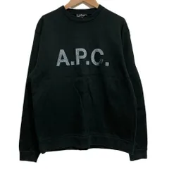 良品 A.P.C. アーペーセー イエナ別注 ロゴプリント スウェットライク ロングスリーブカットソー XS ブラック レディース 古着 中古 USEDのサムネイル