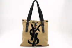 イヴサンローラン リヴゴーシュ カハラ ショルダー バッグ トート 123435 204990 YSL キャンバス ベージュ Yves Saint Laurent 6294hのサムネイル