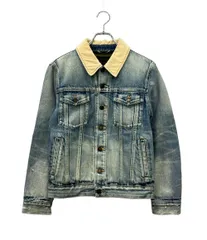 サンローラン デニムジャケット 襟コーデュロイ クラッシュ加工 530366  YA894 メンズ SIZE XS SAINT LAURENTのサムネイル