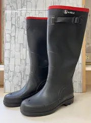 Y【Y8-83】☆ AIGLE　サイズ:37　レインブーツ　長靴　黒色のサムネイル