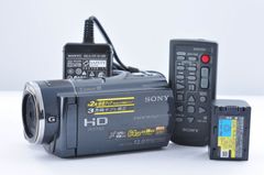美品 SONY ビデオカメラ HDR-CX680 2018年製 レッド バッテリー 2点