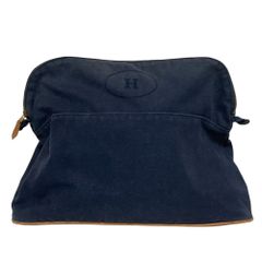 極美品】 エルメス ボリードポーチ GM オリーブ色 キャンバス H刺繍