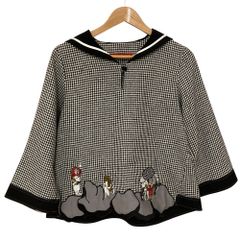 再お値下げ致しました オレボレブラ 長袖 千鳥格子 セーラーカラー 