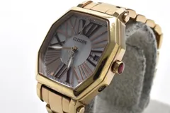 シチズン Citizen xC クロスシー H010-T014143 レディース腕時計 ソーラー電波 ローマンインデックス シルバー文字盤 ゴールドメッキ ステンレススチール 27mm