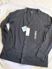 UNIQLO エアリズム UVカットカーディガン カーディガン 黒 M
