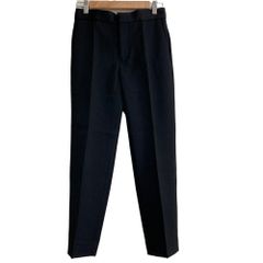 美品】sacai（サカイ）ウールメルトンベルテッドのブラックパンツ